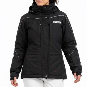 Spyder Ski Shell Jacket Black Women’s 6 Waterproof